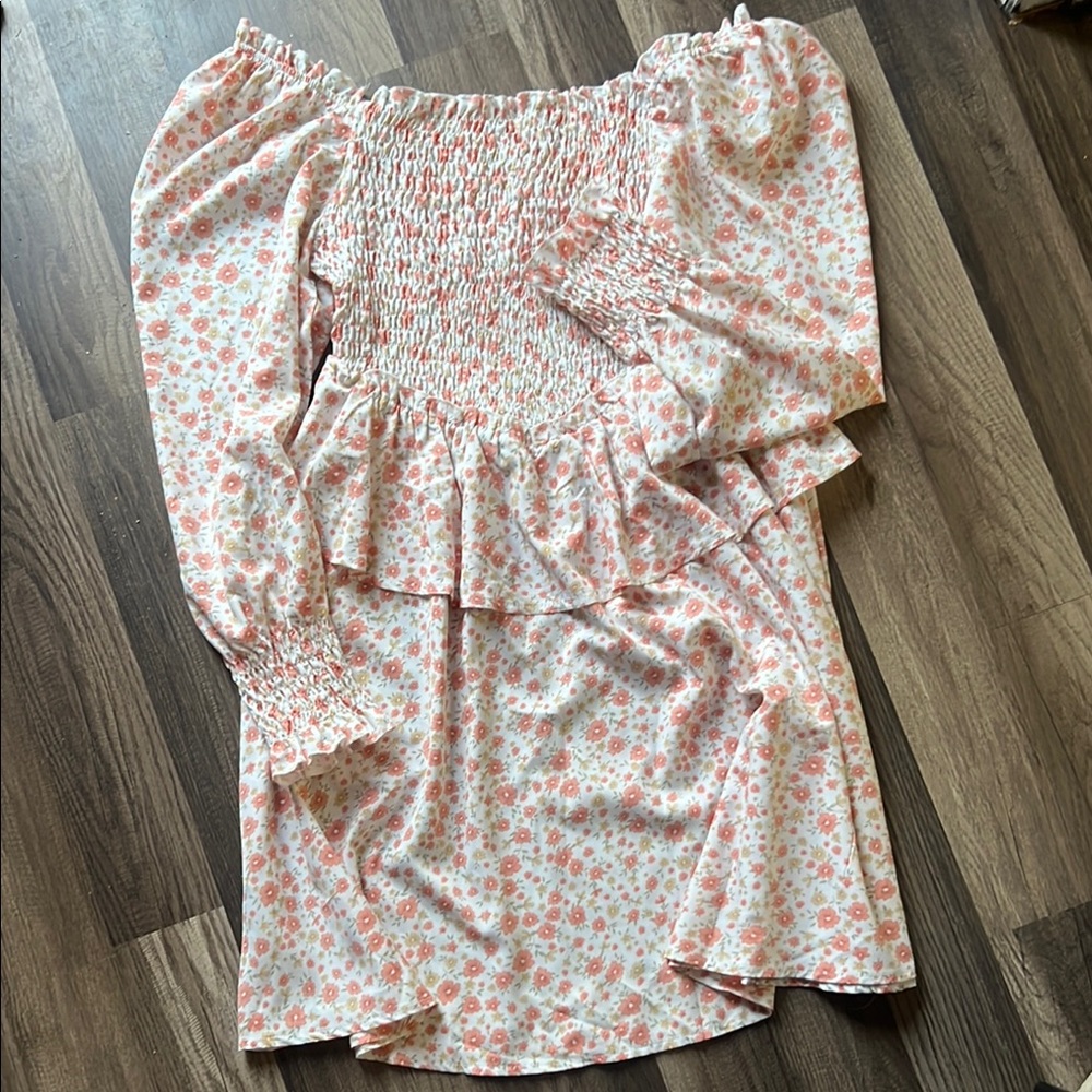 Floral Asymmetrical Dress